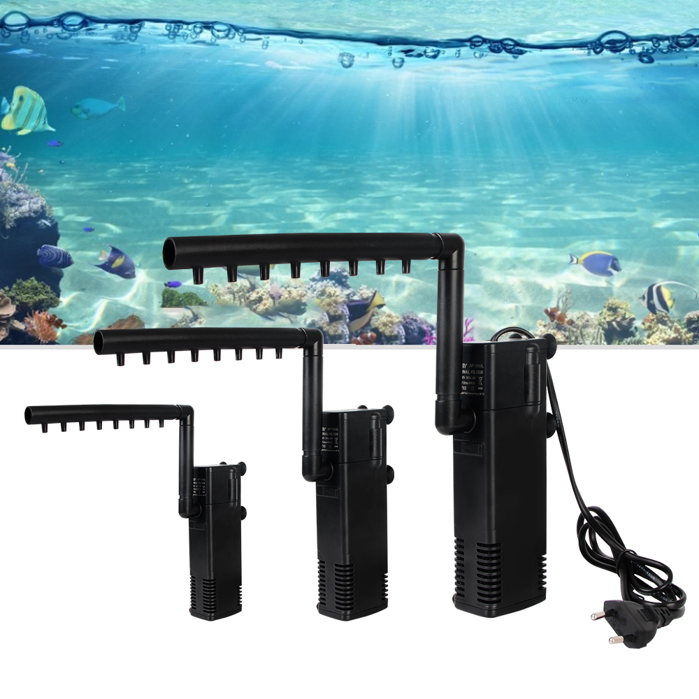 Marine Aquarium Overflow Box - EU 플러그 저수위 잠수정 워터 필터