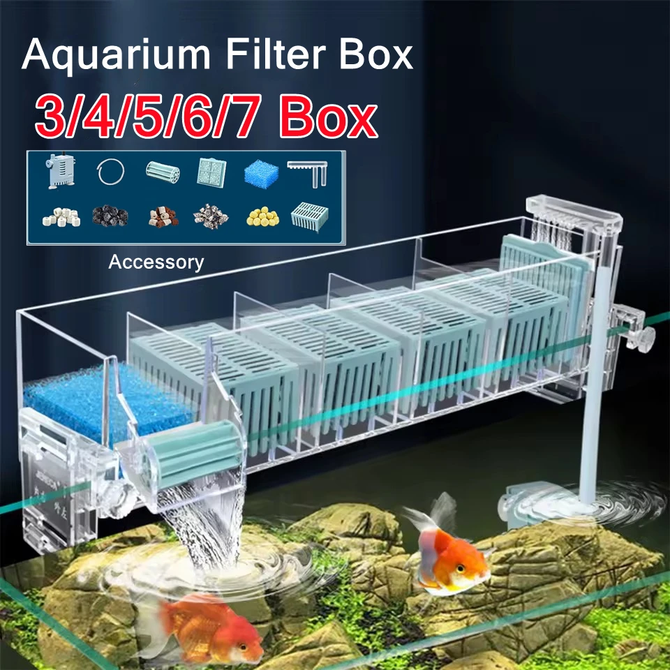 Marine Aquarium Overflow Box - 220V 수족관 벽걸이 형 폭포 필터