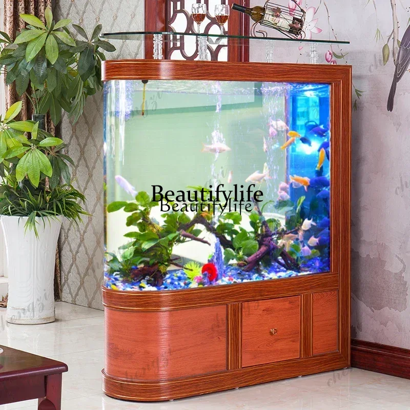 새로운 어항 높은 캐비닛 거실용 대형 U자형 바닥 스크 - Marine Aquarium With Sump 리뷰 및 가격