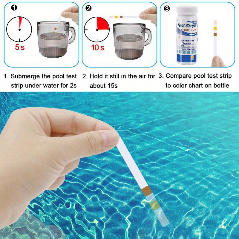 3 In 1 테스트 용지 염소 침수 온수 욕조 PH 테 - Marine Aquarium Water Testing 리뷰 및 가격