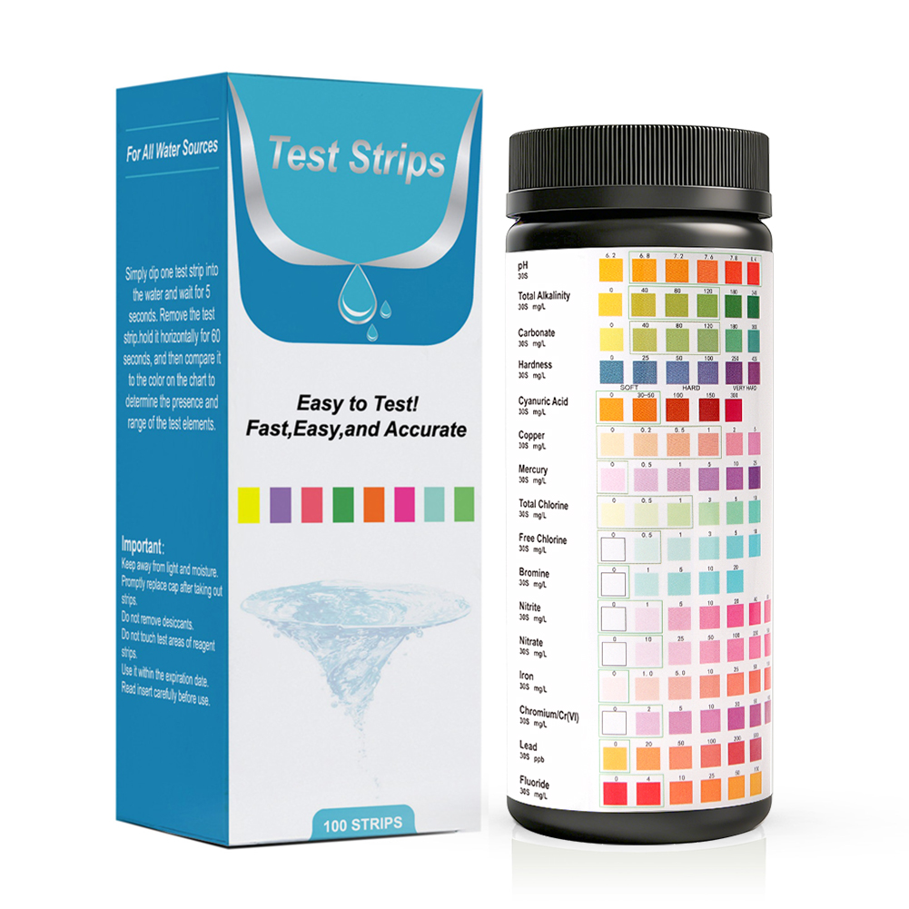 Yieryi 16 in 1 물 테스트 스트립 100개  - Marine Aquarium Water Testing 리뷰 및 가격