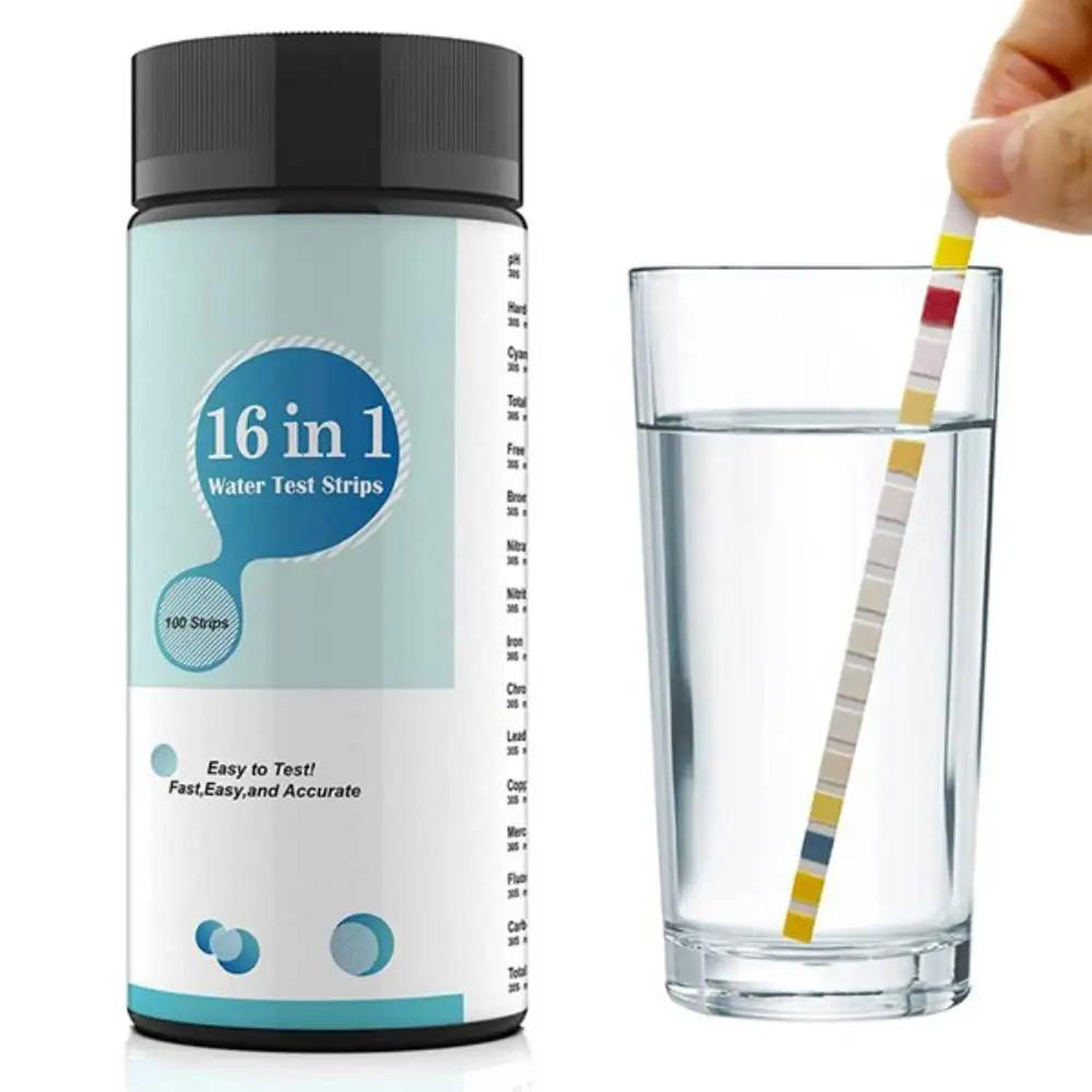16-in-1 수질 검사 키트 스트립, 100개입, 가 - Marine Aquarium Water Testing 리뷰 및 가격